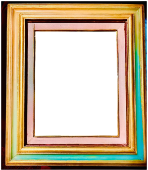 The Spin gilded frame shown on its own, without the turntable element